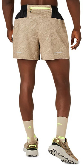 Шорты мужские ASICS Fujitrail 5In Pepper - Фото 4 большая