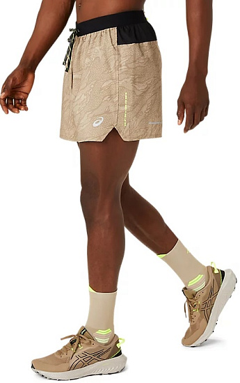 Шорты мужские ASICS Fujitrail 5In Pepper - Фото 5 большая