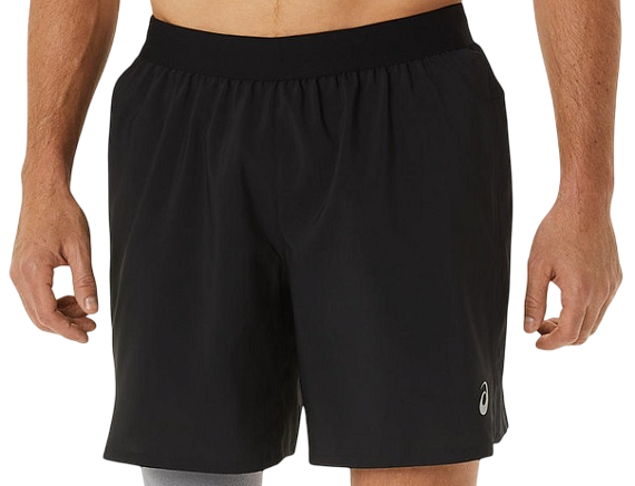 Шорты мужские ASICS Road 7In Black - Фото 1 большая