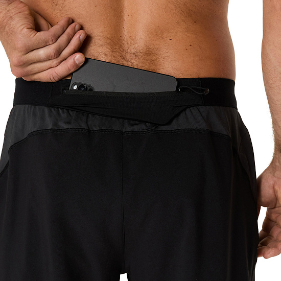 Шорты мужские ASICS Road 7In Performance Black/Graphite Grey - Фото 7 большая