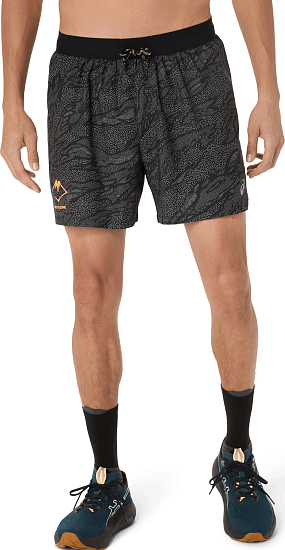Шорты мужские ASICS Fujitrail All Over Print 5In Performance Black - Фото 2 большая