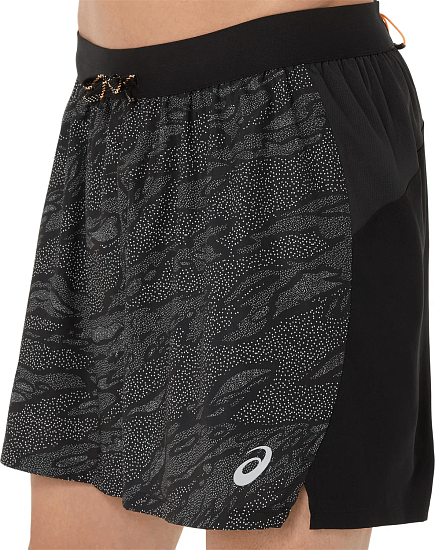 Шорты мужские ASICS Fujitrail All Over Print 5In Performance Black - Фото 4 большая