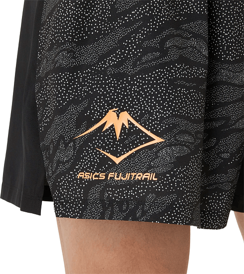 Шорты мужские ASICS Fujitrail All Over Print 5In Performance Black - Фото 5 большая