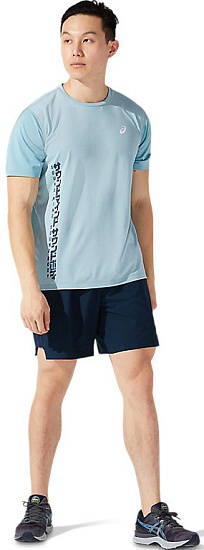 Шорты мужские ASICS Road 2-N-1 7In French Blue - Фото 2 большая