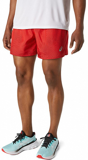 Шорты мужские ASICS Kasane Electric Red/Burgundy - Фото 1 большая