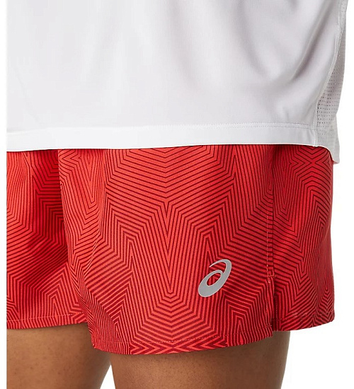 Шорты мужские ASICS Kasane Electric Red/Burgundy - Фото 3 большая