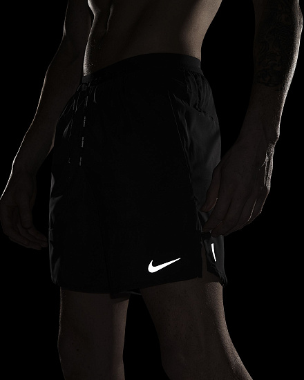Шорты мужские Nike Flex Stride 7In Black/Reflective Silv - Фото 4 большая