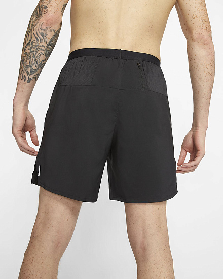 Шорты мужские Nike Flex Stride 7In Black/Reflective Silv - Фото 9 большая