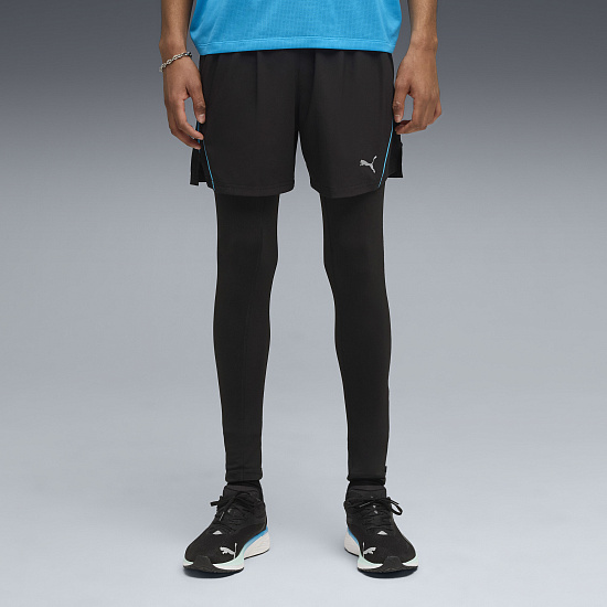Шорты мужские Puma Run Velocity 5" Puma Black/Speed Blue - Фото 3 большая