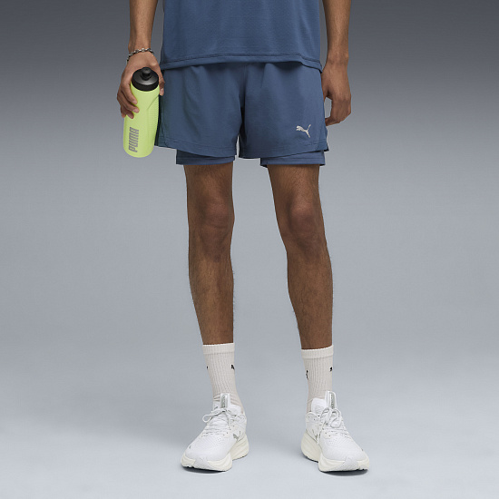 Шорты мужские Puma Run Velocity 2In1 Dark Indigo - Фото 3 большая