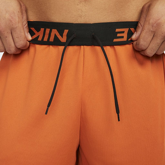 Шорты мужские Nike Df Knit 6.0 Orange - Фото 5 большая