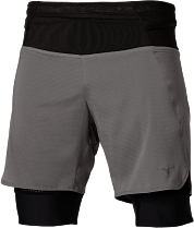 Шорты мужские Mizuno Trail Multipocket 2In1 Lava Smoke
