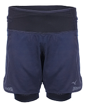 Шорты мужские Mizuno Trail Multipocket 2In1 Estate Blue