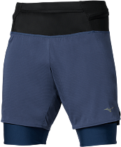 Шорты мужские Mizuno Trail Multipocket 2In1 Estate Blue