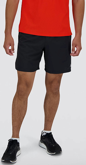 Шорты мужские New Balance RC Seamless 7" Black - Фото 4 большая
