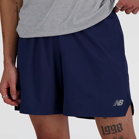 Шорты мужские New Balance RC 7" NB Navy - Фото 6 большая