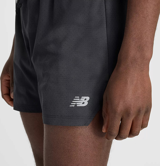 Шорты мужские New Balance RC Reflective 5" Black Multi - Фото 9 большая