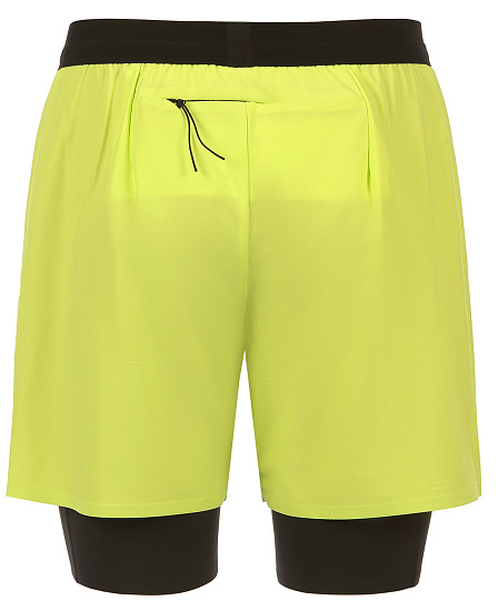 Шорты мужские Nordski 2in1 Road Lime/Black - Фото 11 большая
