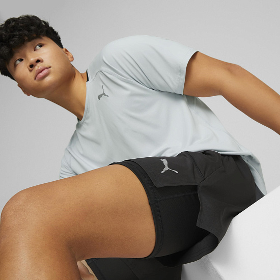 Шорты мужские Puma Run 2In1 5" Black - Фото 2 большая