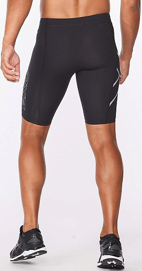 Шорты мужские 2XU Core Compression Black/Silver - Фото 4 большая