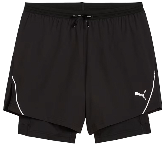 Шорты мужские Puma Everyday Ultraweave 2in1 5 Black - Фото 1 большая