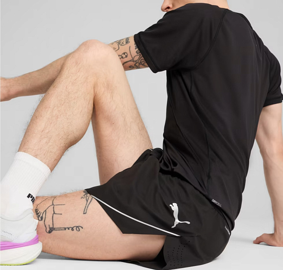 Шорты мужские Puma Raceday Ultraweave 3 Black - Фото 4 большая
