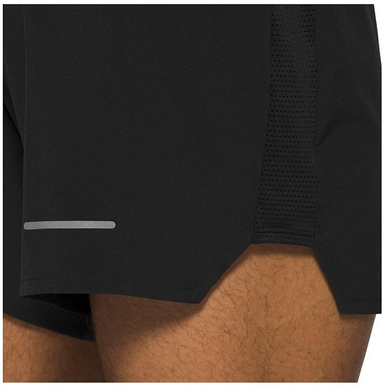 Шорты мужские ASICS Road 2-N-1 5In Performance Black - Фото 4 большая