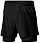 Шорты мужские Mizuno ER 5.5 2in1 Black - Фото 2 малая
