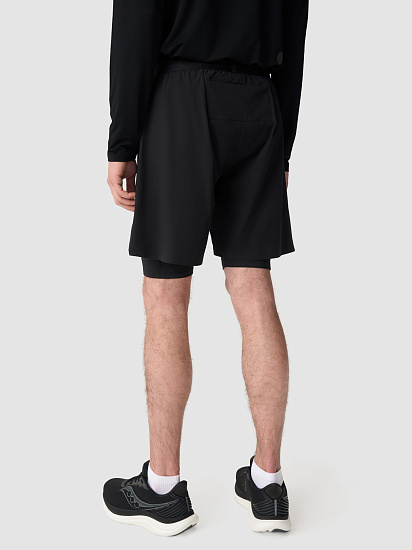 Шорты мужские GRI Лето 2в1 Чёрный - Фото 2 большая
