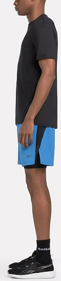Шорты мужские Reebok Speed 4.0 Short 2-In-1 Blue - Фото 4 большая