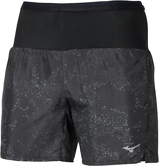 Шорты мужские Mizuno Active Graphic Multi Pocket 7 Black/Grеy - Фото 1 большая