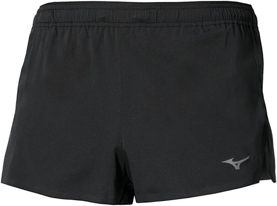 Шорты мужские Mizuno Tech Light Split 1.5 Black - Фото 1 большая