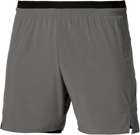 Шорты мужские Mizuno Active Alpha 2In1 5.5 Lava Smoke - Фото 1 большая