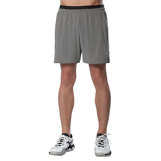 Шорты мужские Mizuno Active Alpha 2In1 5.5 Lava Smoke - Фото 3 большая