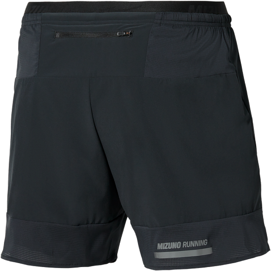 Шорты мужские Mizuno Active Alpha 2In1 5.5 Black - Фото 2 большая