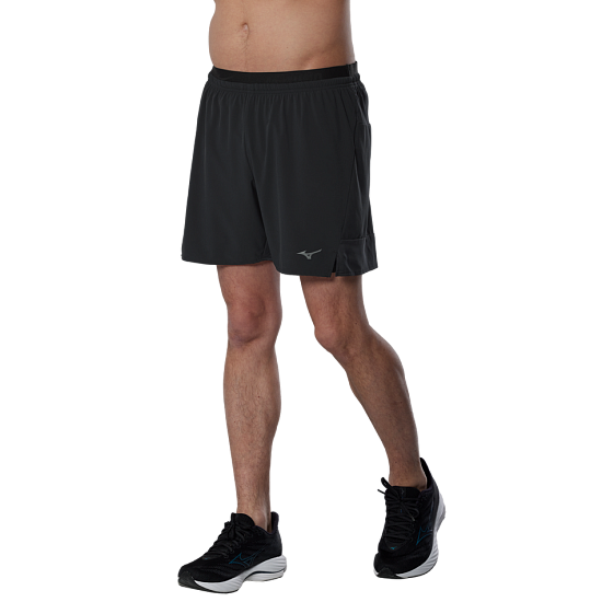 Шорты мужские Mizuno Active Alpha 2In1 5.5 Black - Фото 3 большая