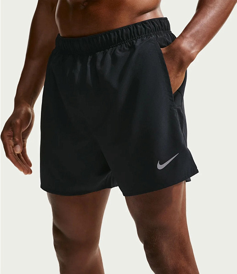 Шорты мужские Nike Dri-FIT Challenger 5Bf Black/Black/Reflective Silver - Фото 2 большая