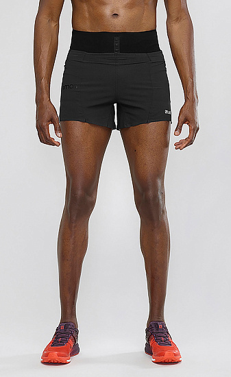 Шорты мужские Salomon S/Lab Short 4'' Black - Фото 2 большая