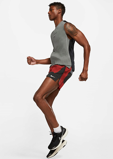 Шорты мужские Nike Flex Stride Wild Run Dark Cayenne/Black - Фото 6 большая