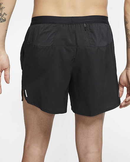 Шорты мужские Nike Flex Stride 5In Black/Reflective Silv - Фото 4 большая