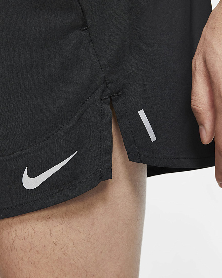 Шорты мужские Nike Flex Stride 5In Black/Reflective Silv - Фото 6 большая