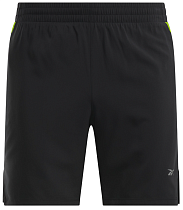 Шорты мужские Reebok Running 2-1 Чёрный/Зеленый