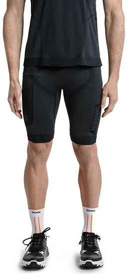 Шорты мужские X-Bionic Xceed Run Black/Rhino Grey - Фото 3 большая