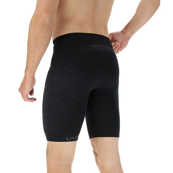 Шорты мужские UYN Running Exceleration Ow Tight Black/Black/Iron - Фото 5 большая