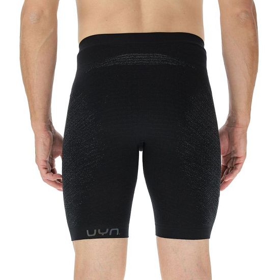 Шорты мужские UYN Running Exceleration Ow Tight Black/Black/Iron - Фото 2 большая