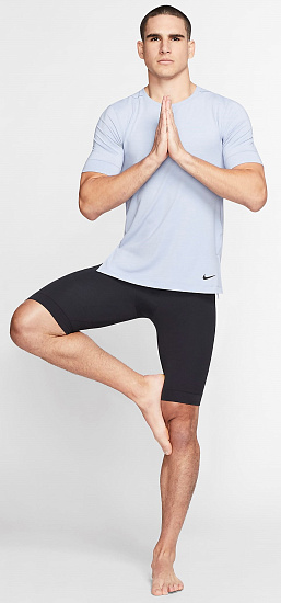 Шорты мужские Nike Yoga Dri-FIT Infinalon Black/Black - Фото 2 большая