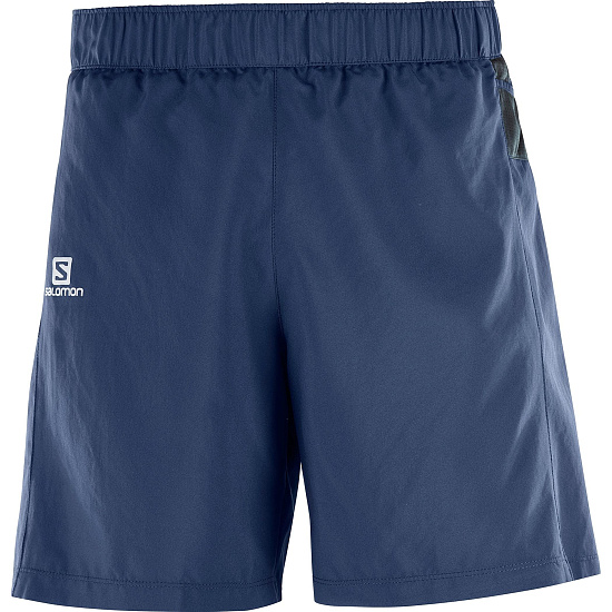 Шорты мужские Salomon Trail Runner Dress Blue - Фото 1 большая