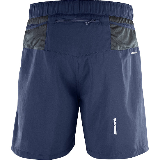 Шорты мужские Salomon Trail Runner Dress Blue - Фото 3 большая