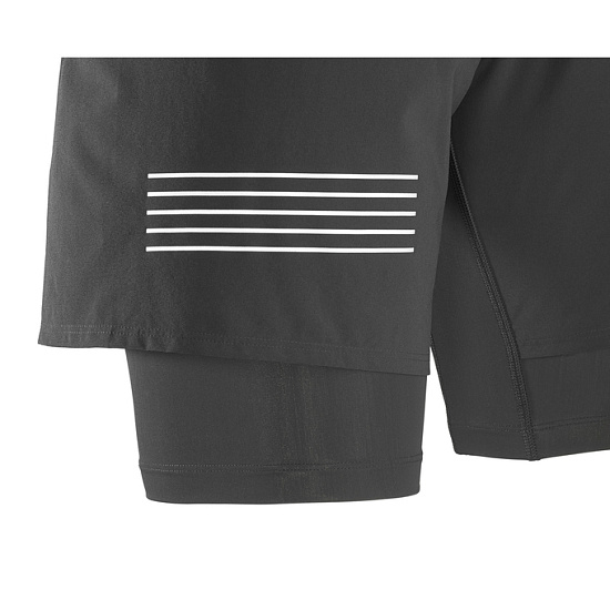 Шорты мужские Salomon Fast Wing Twinskin Black - Фото 6 большая