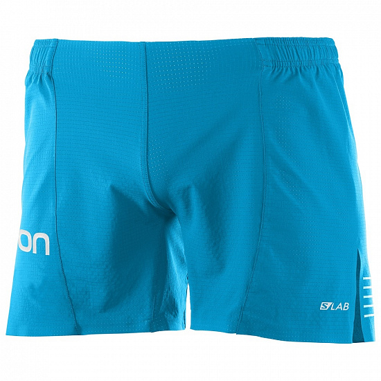 Шорты мужские Salomon S-Lab 6 Transcend Blue - Фото 1 большая